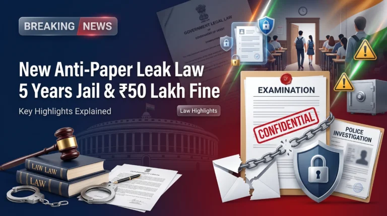 At Least 5 Years in Jail, Rs 50 Lakh Fine New Anti-Paper Leak Law Highlights