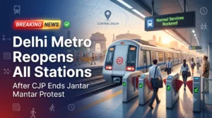 Delhi Metro Reopens All Stations After CJP Ends Jantar Mantar Protest Full Timeline, Reasons & Commuter Impact