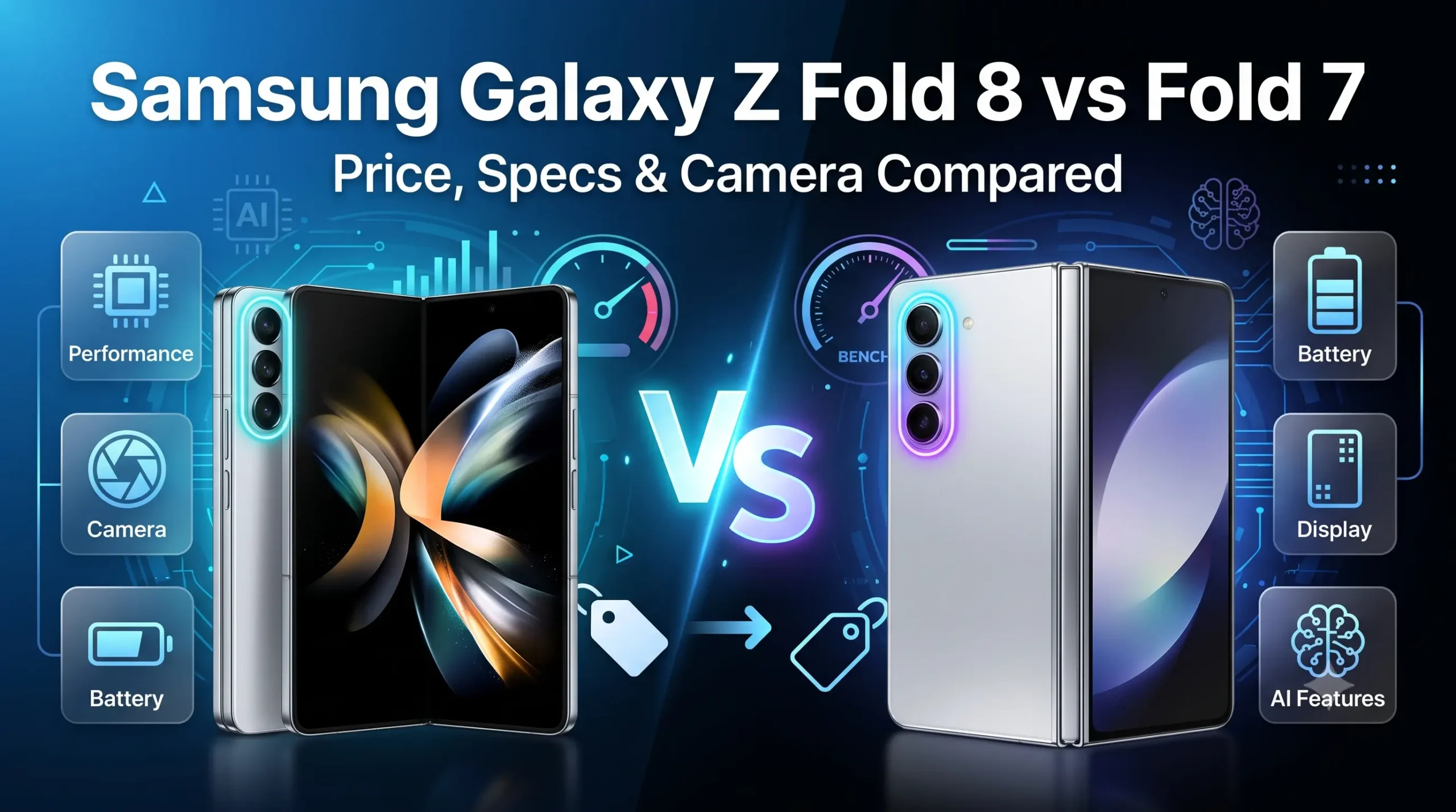 Samsung Galaxy Z Fold 8 vs Fold 7 Price, Specs, Camera Compared